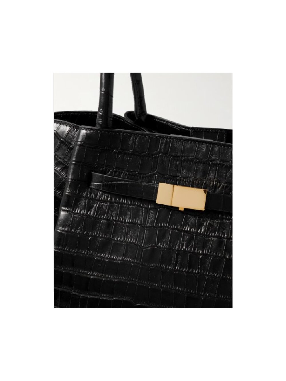 DeMellier London The New York Black Croc-Effect Handbag (NWT, never been used) - Picture 6 of 7